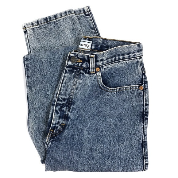 Vintage 90’s Y2K Palmetto Acid Wash Straight Leg High Waisted Mom Jeans - Picture 4 of 8